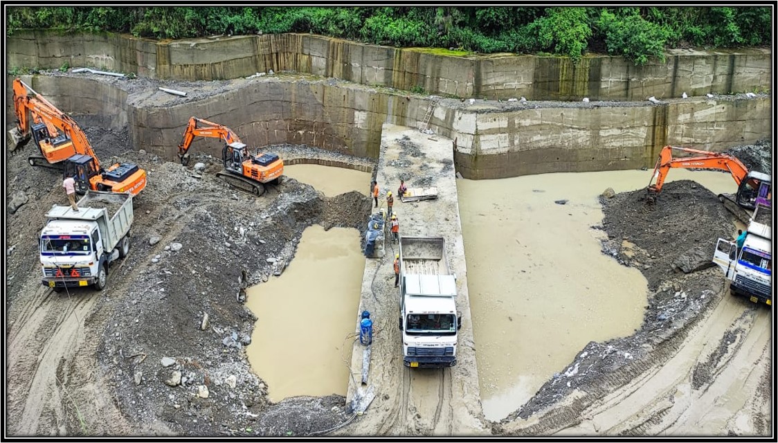 Completed Baffle Wall